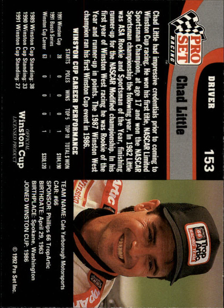 1992 Pro Set Racing Card Pick (Base) - Bild 231 von 371