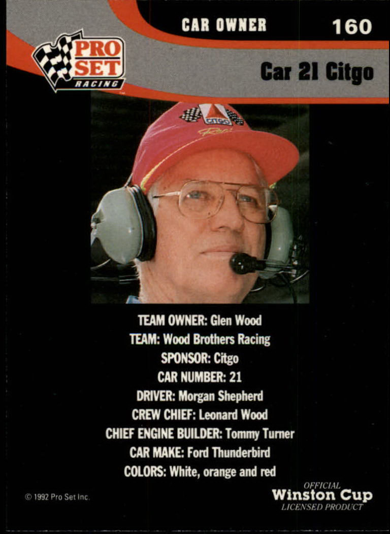 1992 Pro Set Racing Card Pick (Base) - Bild 245 von 371