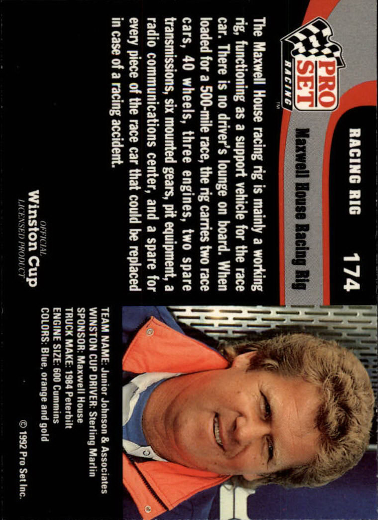 1992 Pro Set Racing Card Pick (Base) - Bild 269 von 371