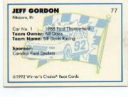 Sports Card Back