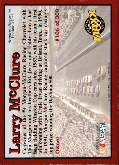 Sports Card Back