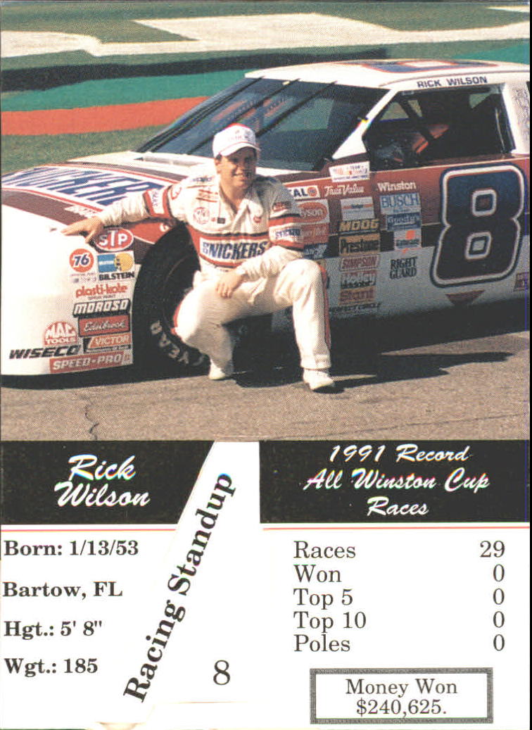 1992 Redline Standups #8 Rick Wilson back image