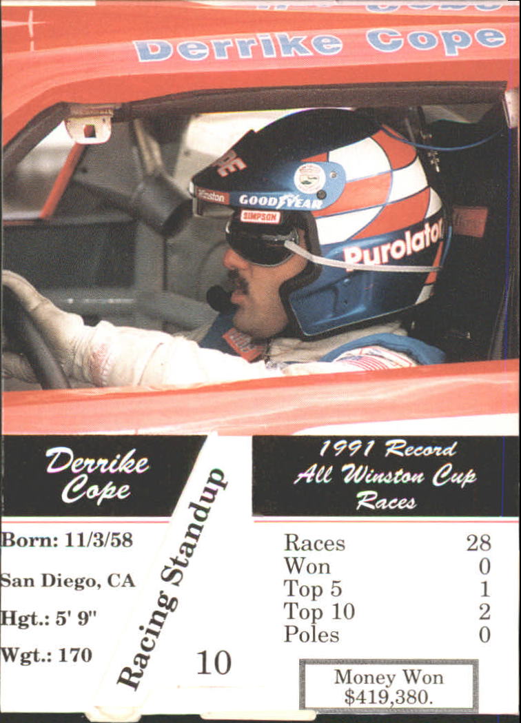 1992 Redline Standups 10 Derrike Cope NMMT