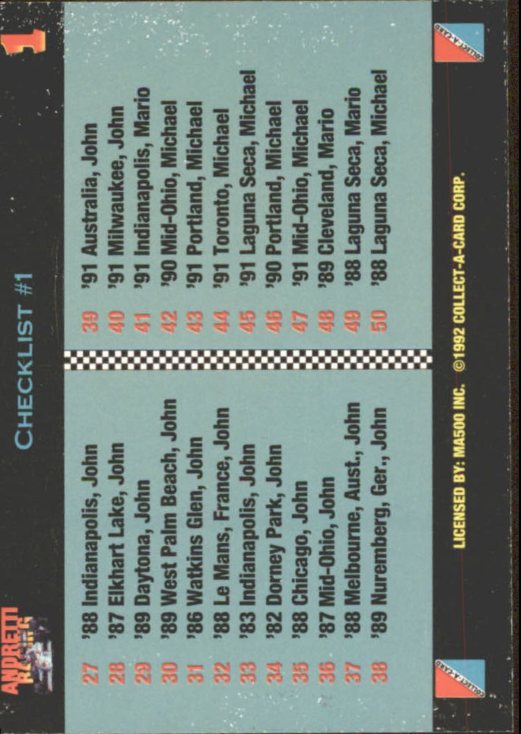 Sports Card Back