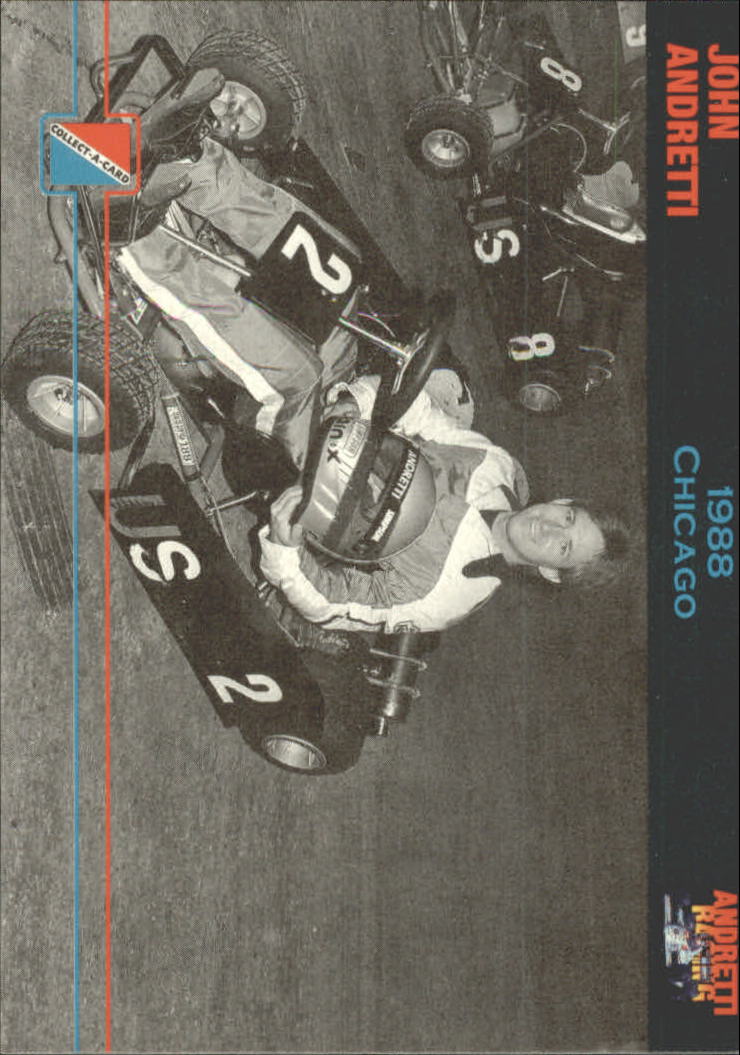 1992 Collect-A-Card Andretti Racing #35 John Andretti in Car