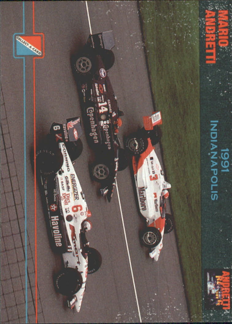 1992 Collect-A-Card Andretti Racing #41 Mario Andretti/A.J. Foyt Cars
