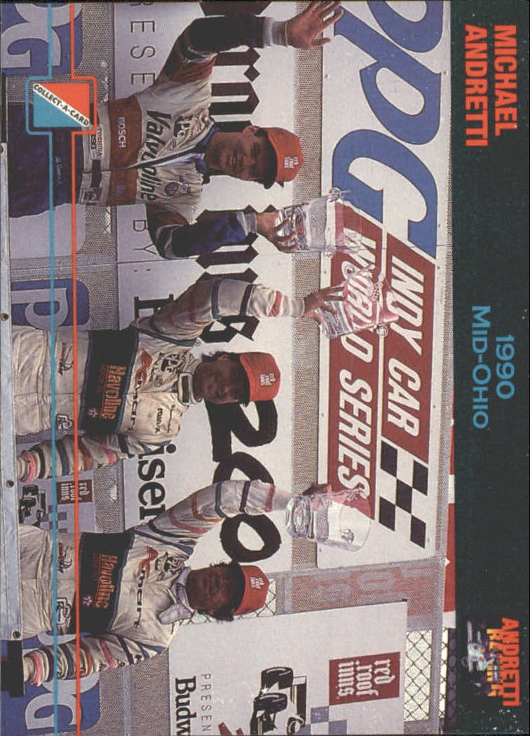 1992 Collect-A-Card Andretti Racing #42 Michael Andretti/Mario Andretti/Al Unser Jr.