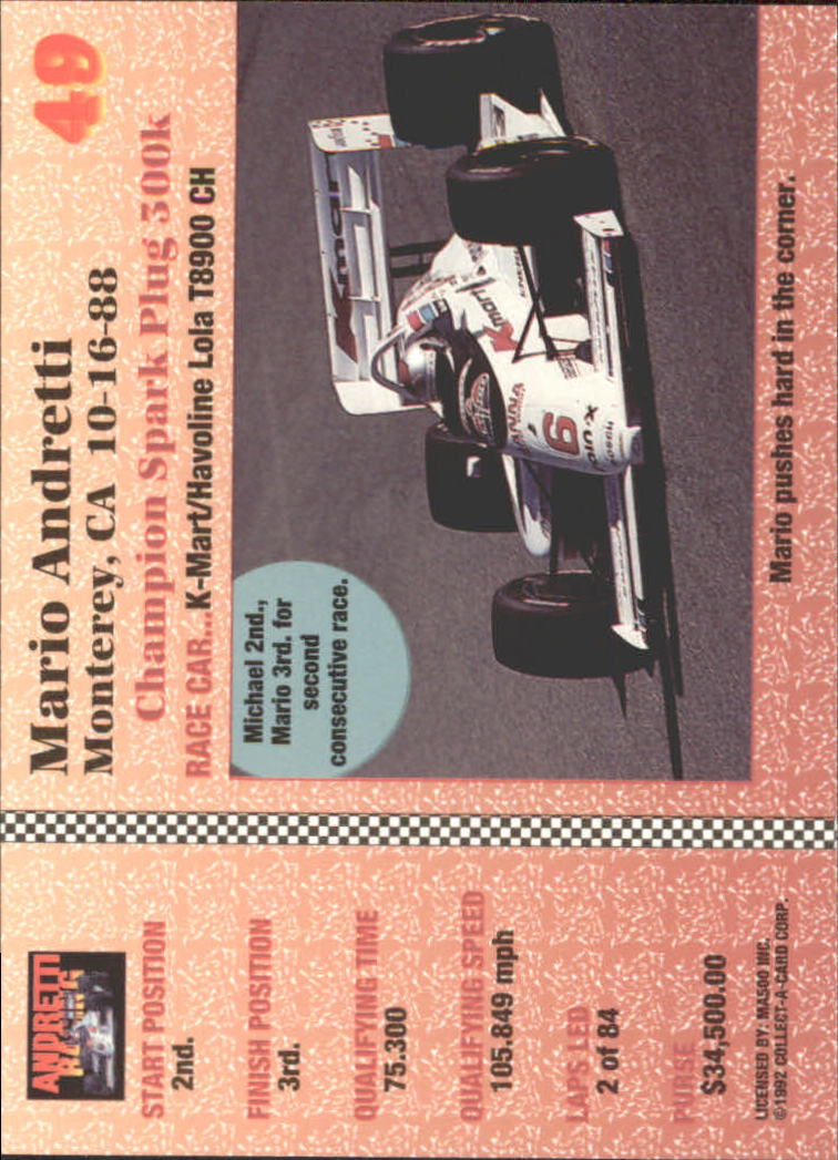 Sports Card Back