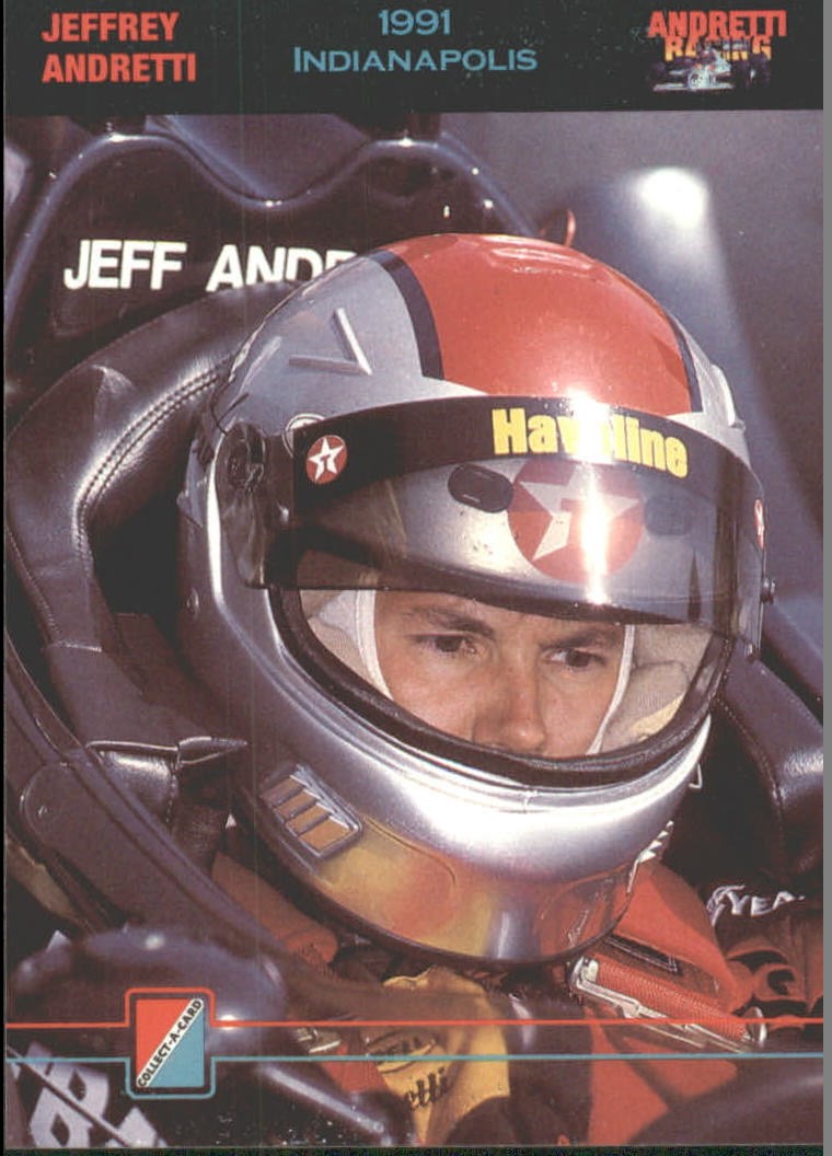 1992 Collect-A-Card Andretti Racing #66 Jeff Andretti
