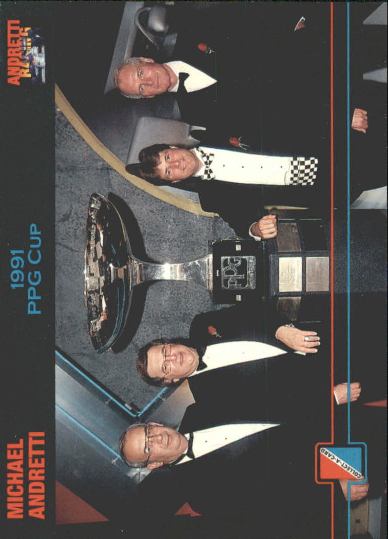 1992 Collect-A-Card Andretti Racing #85 Michael Andretti/Paul Newman