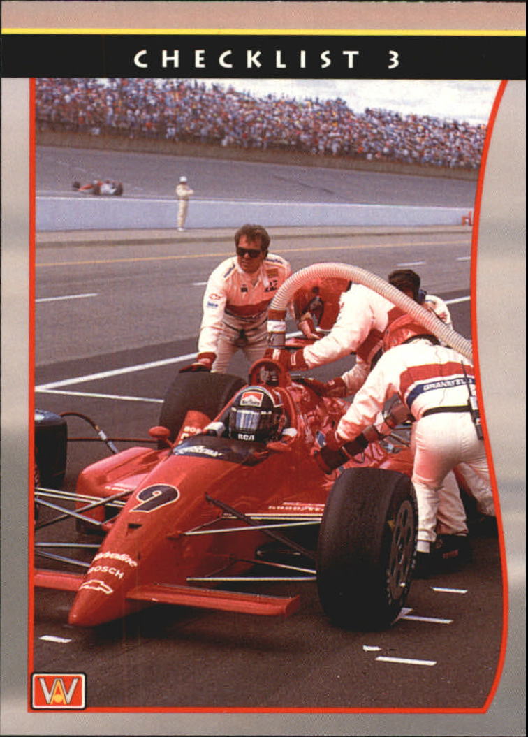 1992 All World Indy #83 Checklist
