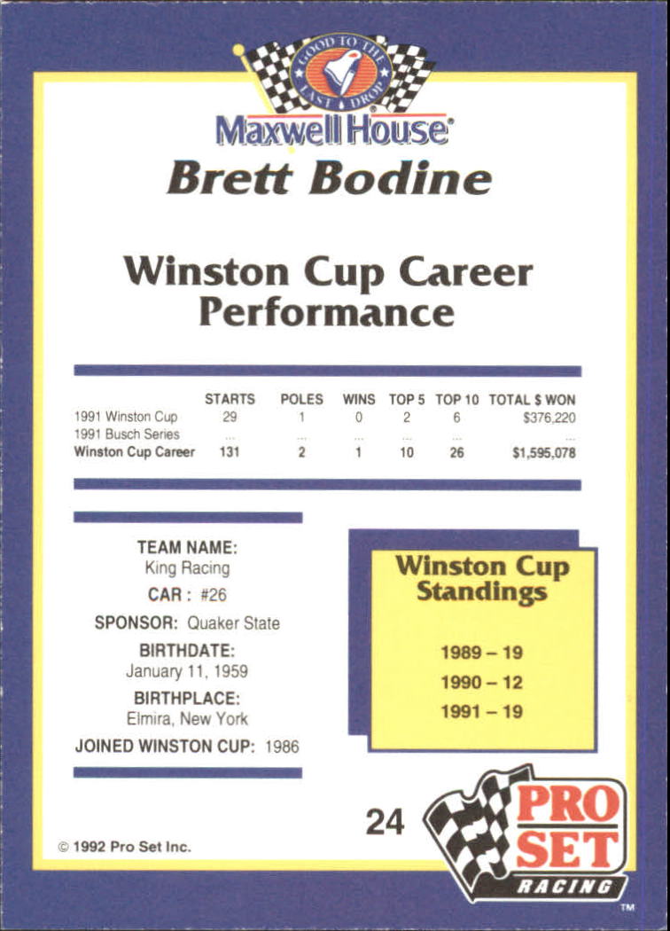 Sports Card Back