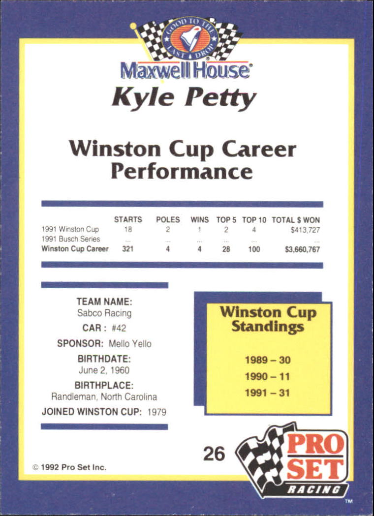 Sports Card Back