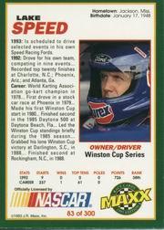 B3992- 1993 Maxx Racing Card #s 1-150 +Rookies -You Pick- 15+ FREE US SHIP - Bild 165 von 297