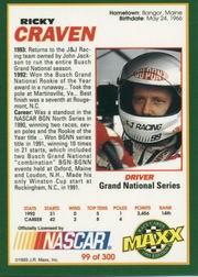 B3992- 1993 Maxx Racing Card #s 1-150 +Rookies -You Pick- 15+ FREE US SHIP - Bild 197 von 297