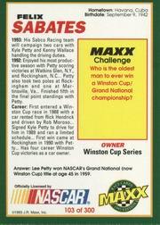 B3992- 1993 Maxx Racing Card #s 1-150 +Rookies -You Pick- 15+ FREE US SHIP - Bild 205 von 297