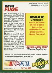 Sports Card Back