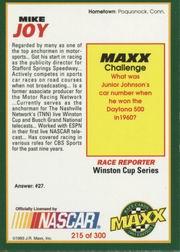 Sports Card Back