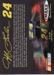 1993 Maxx Jeff Gordon #8 Jeff Gordon 1986 back image