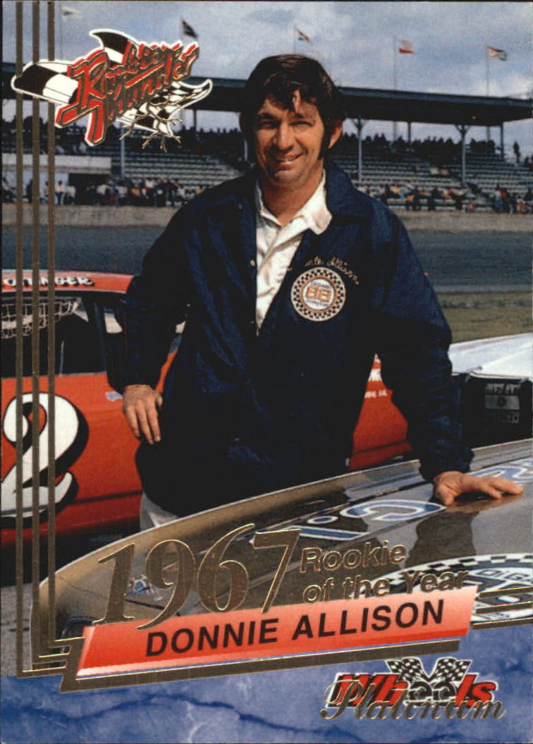 1993 Wheels Rookie Thunder Platinum #10 Donnie Allison