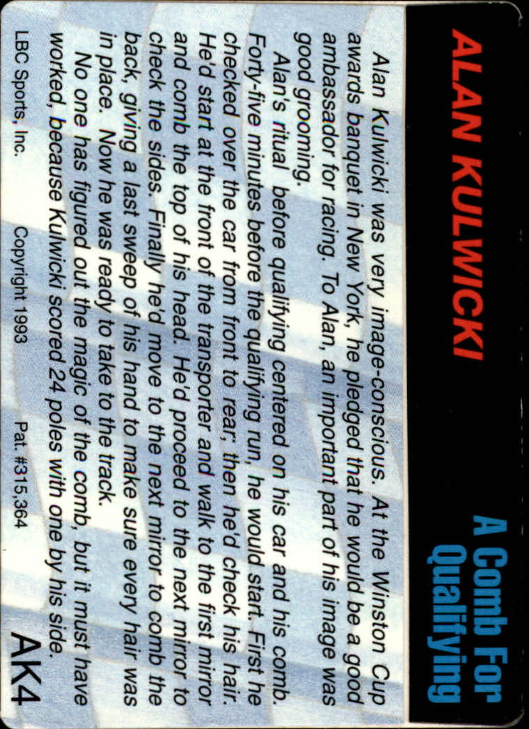Sports Card Back