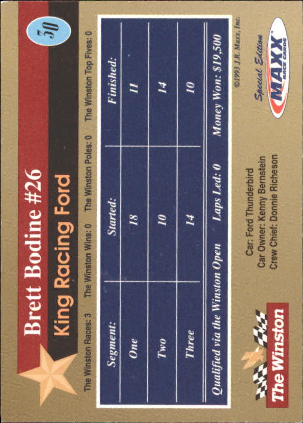 Sports Card Back