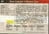 1994 Traks #5 Terry Labonte back image