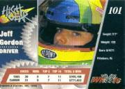 1994 Wheels High Gear #101 Jeff Gordon back image