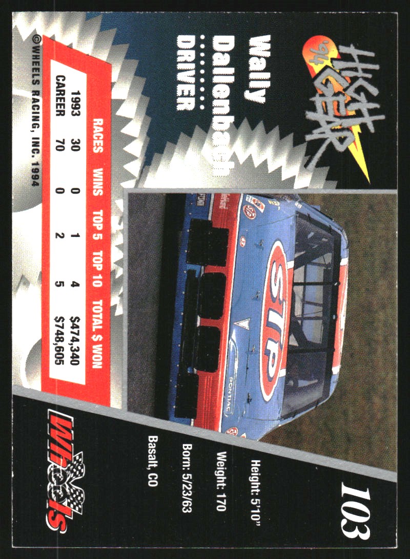 Sports Card Back