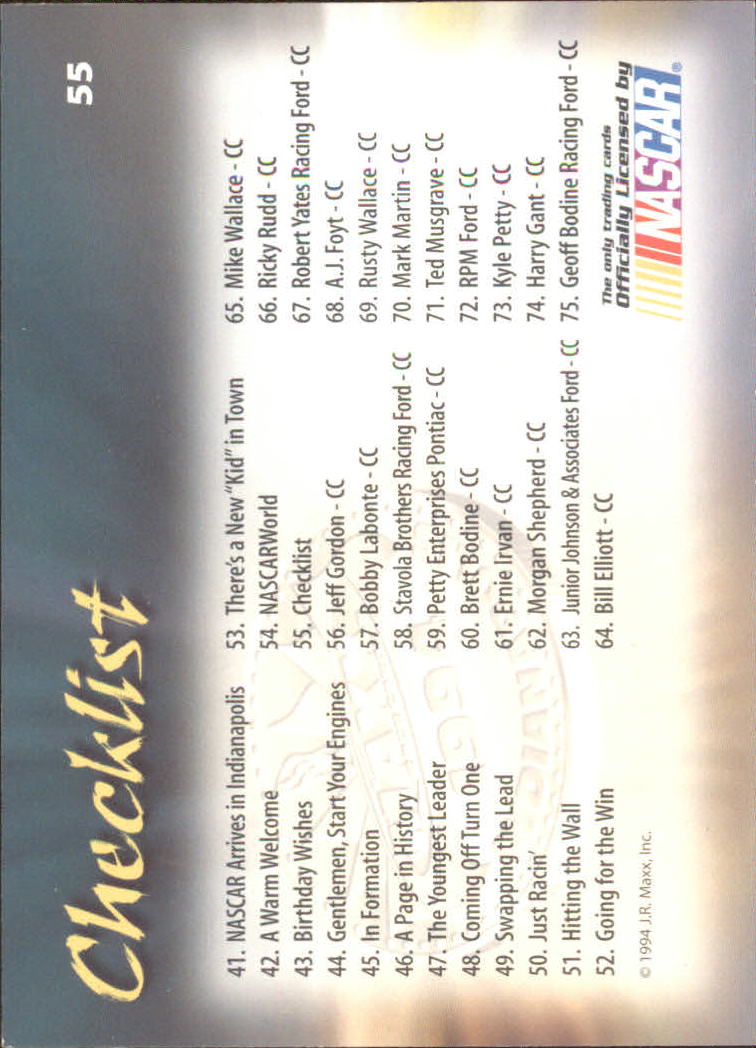 Sports Card Back