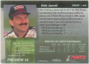 1994 Power Preview #10 Dale Jarrett back image