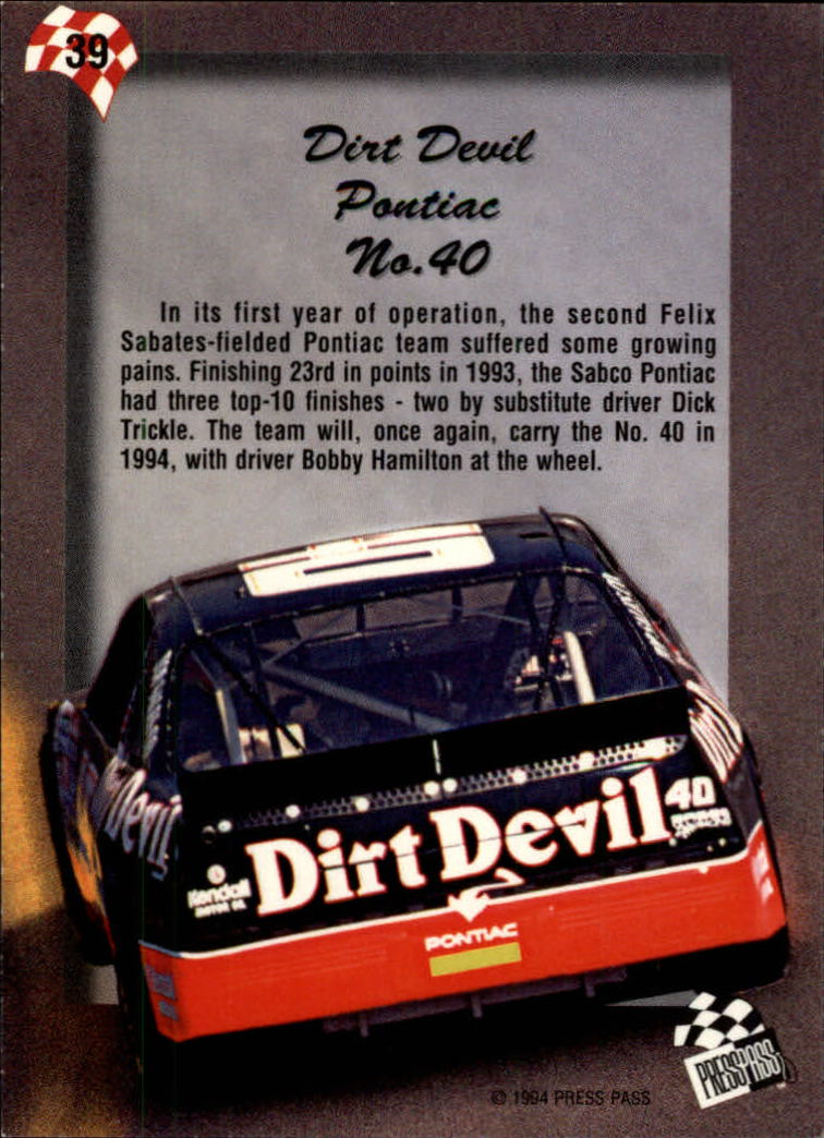 A5662- 1994 Press Pass Auto Racing 1-150 +Rookies -You Pick- 15+ FREE US SHIP - Picture 73 of 285