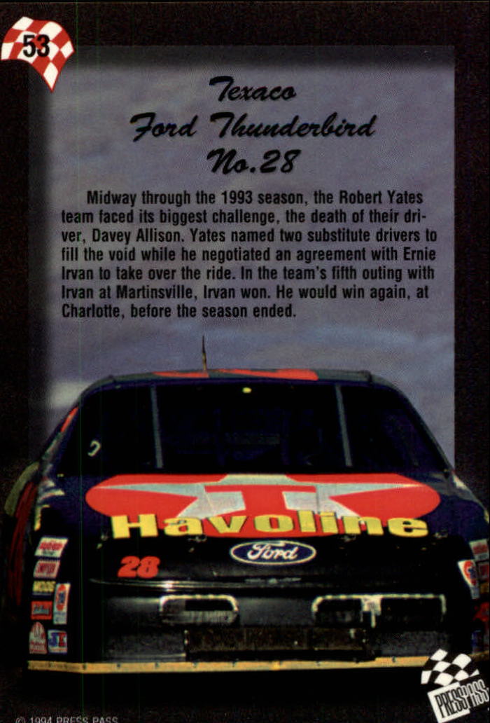 A5662- 1994 Press Pass Auto Racing 1-150 +Rookies -You Pick- 15+ FREE US SHIP - Picture 101 of 285