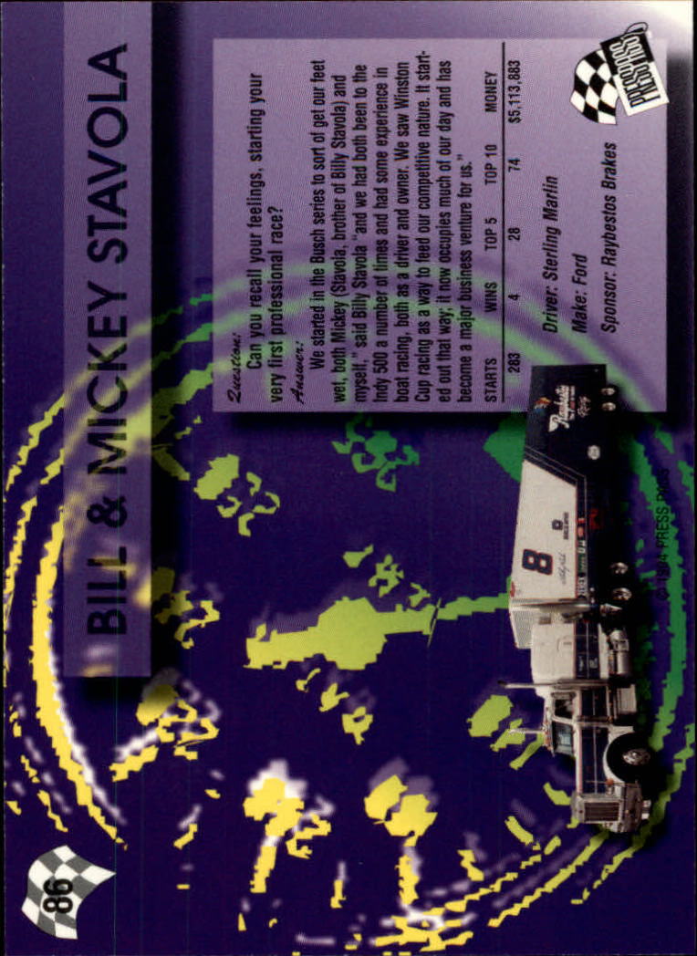 A5662- 1994 Press Pass Auto Racing 1-150 +Rookies -You Pick- 15+ FREE US SHIP - Picture 165 of 285