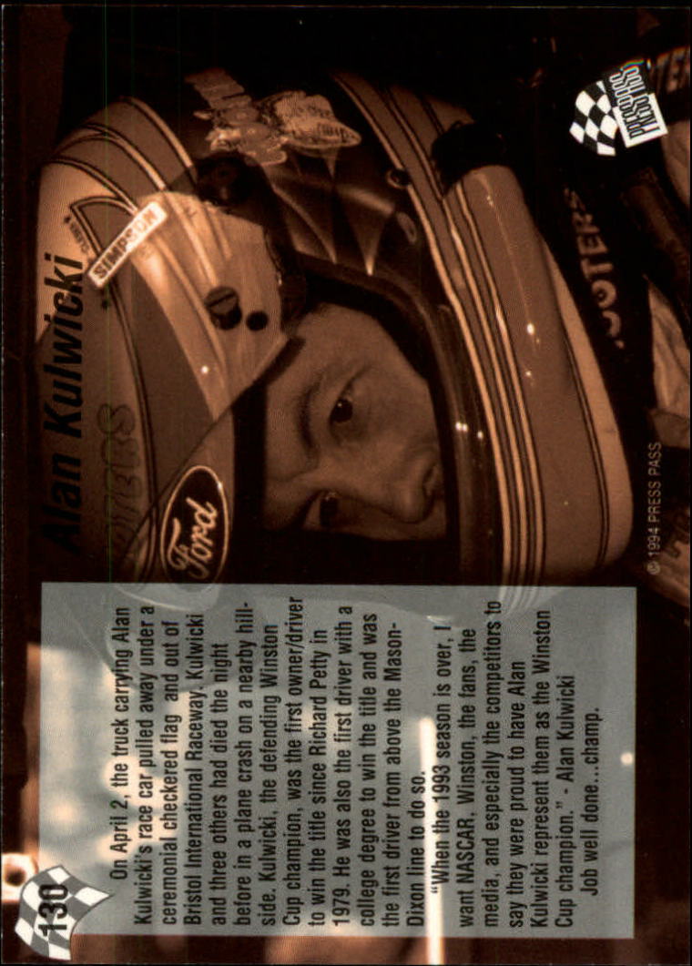 A5662- 1994 Press Pass Auto Racing 1-150 +Rookies -You Pick- 15+ FREE US SHIP - Picture 251 of 285