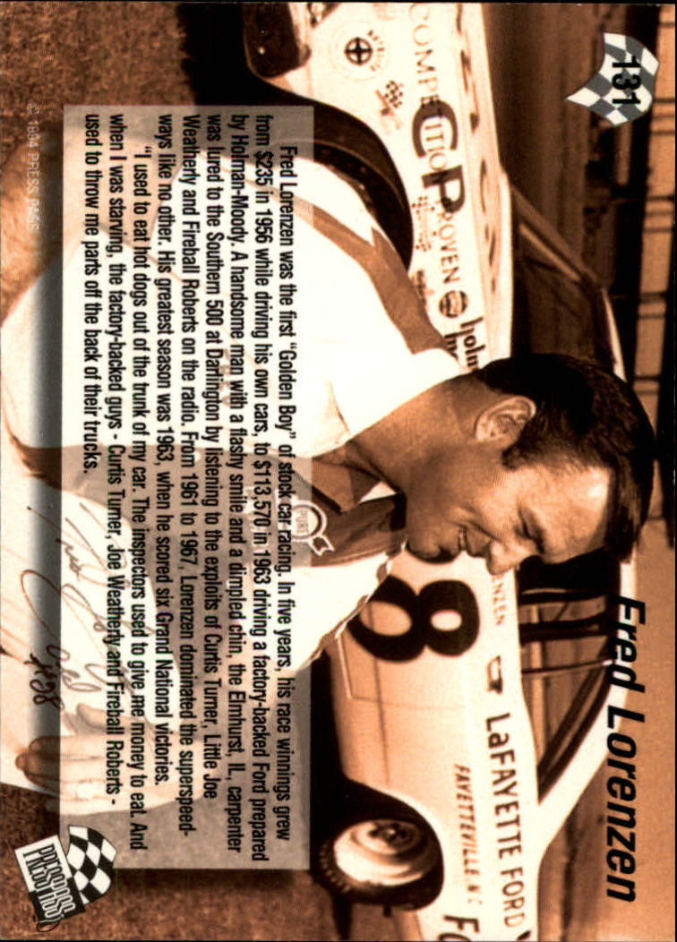 A5662- 1994 Press Pass Auto Racing 1-150 +Rookies -You Pick- 15+ FREE US SHIP - Picture 253 of 285