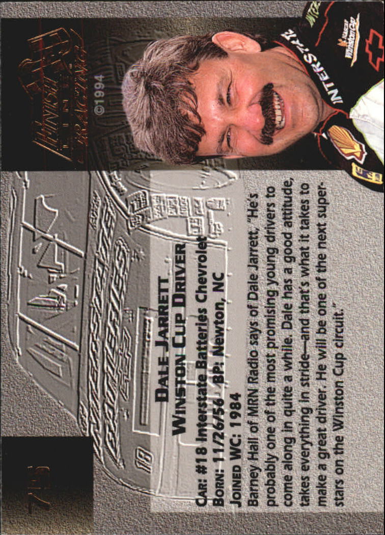 1994 Finish Line Gold #75 Dale Jarrett back image