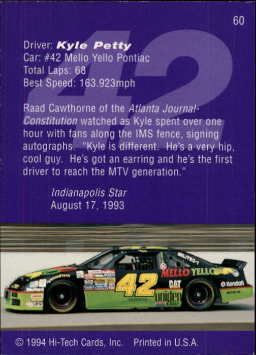 Sports Card Back