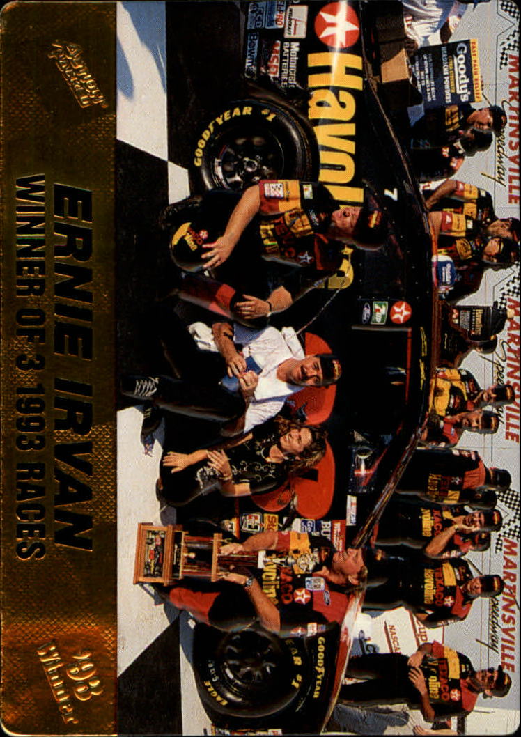 1994 Action Packed #34 Ernie Irvan w/Crew WIN