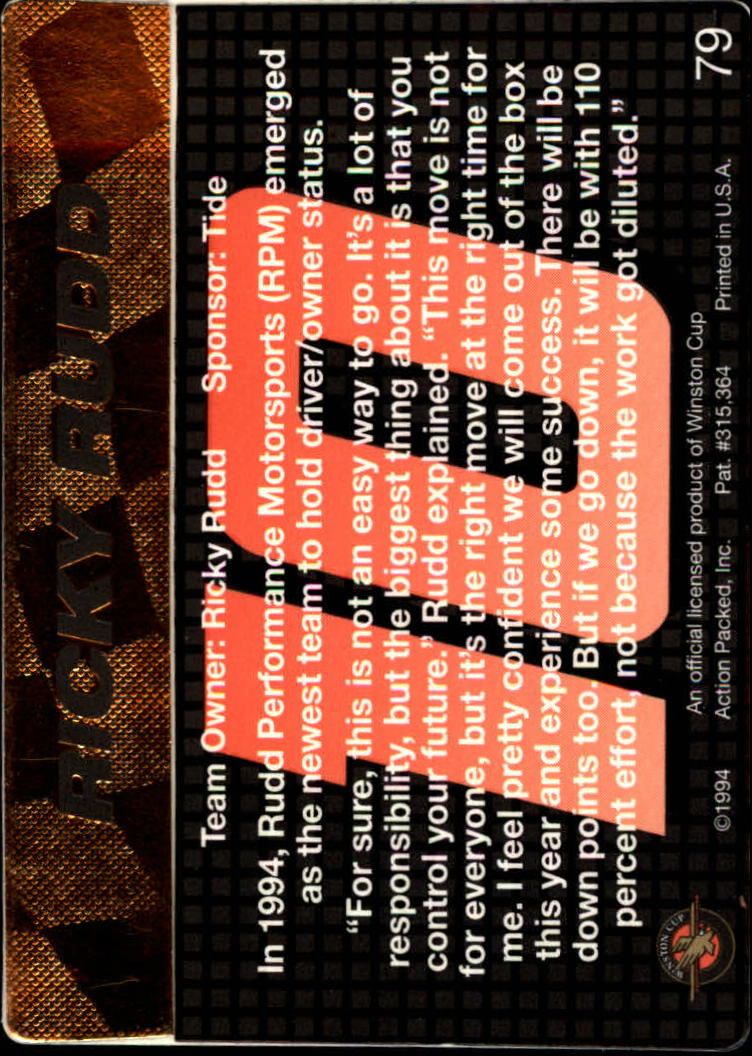 Sports Card Back