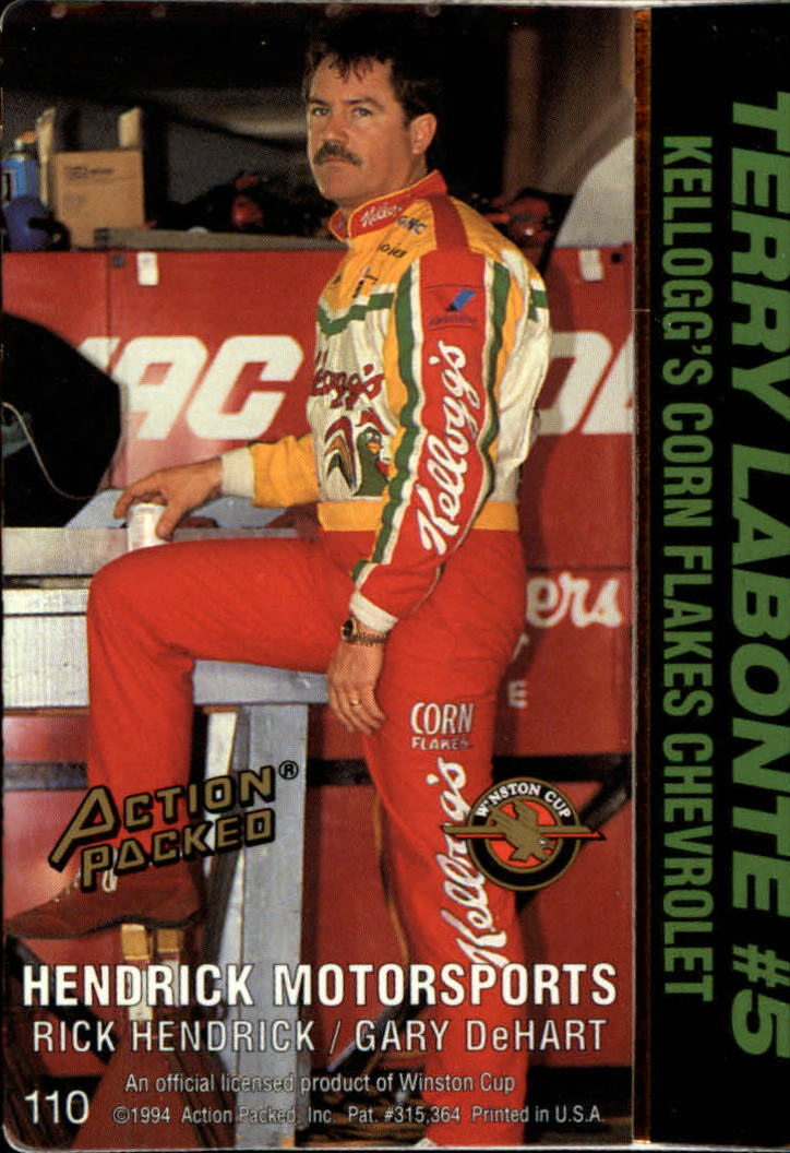 1994 Action Packed #110 Terry Labonte's Car back image