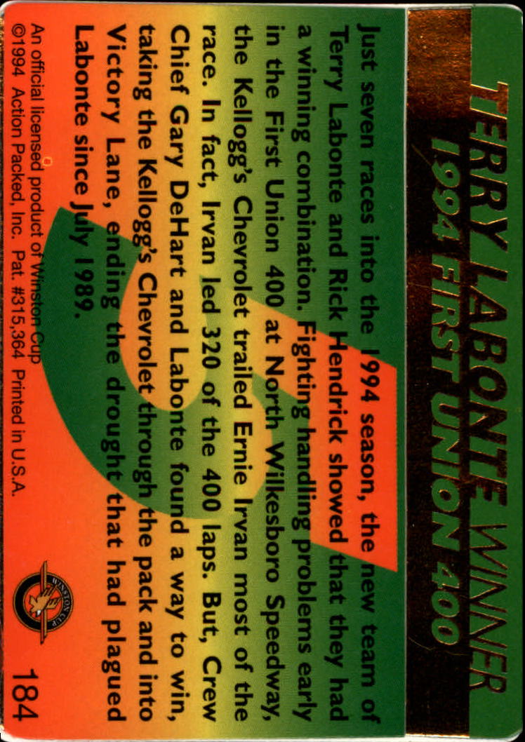 Sports Card Back