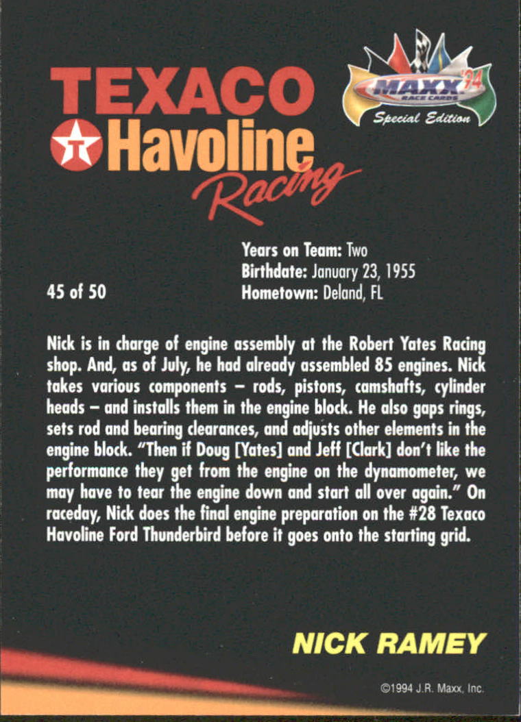 Sports Card Back