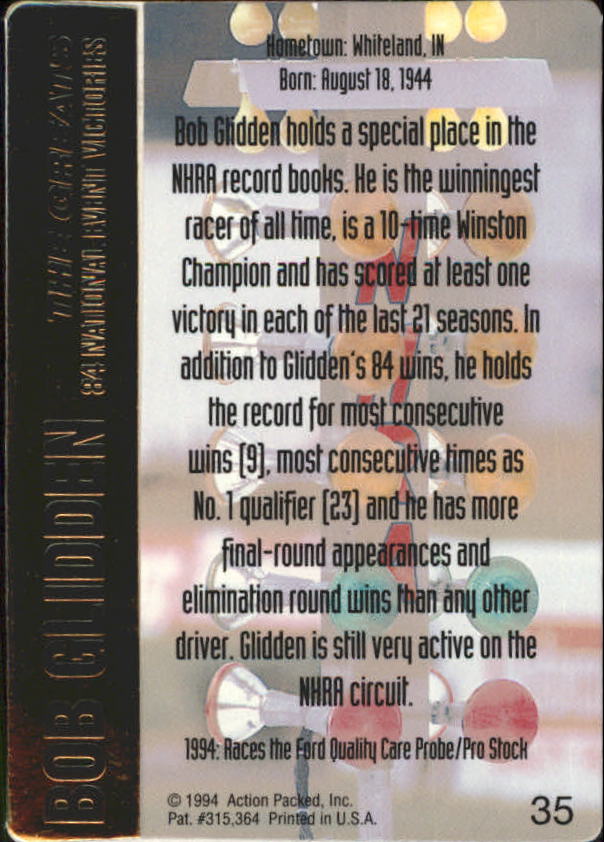 Sports Card Back
