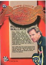 1995 VIP Fan's Choice #FC9 Rusty Wallace back image