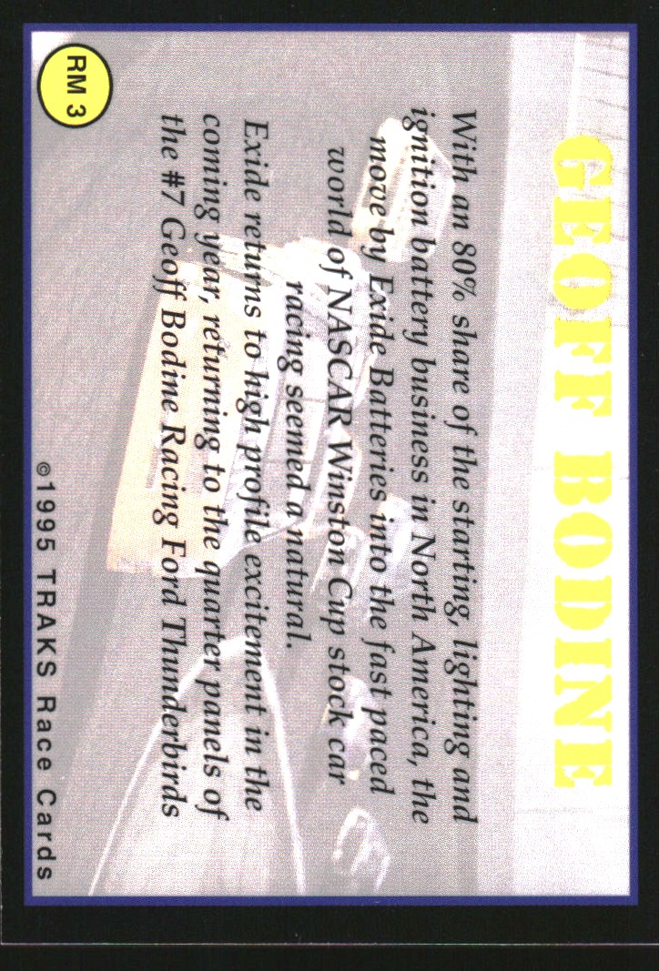 Sports Card Back