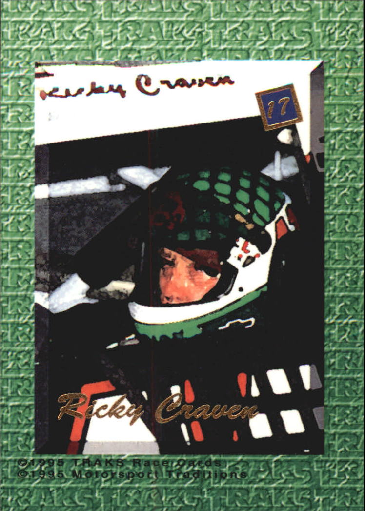 1995 Traks 5th Anniversary Gold #17 Ricky Craven back image