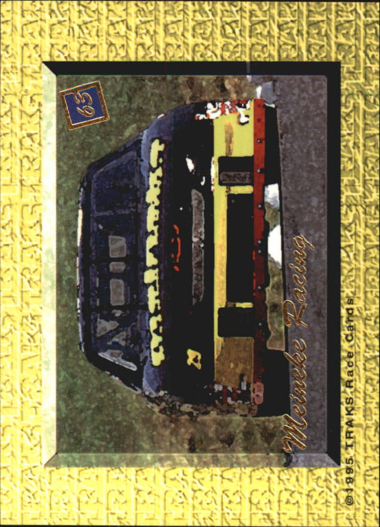 1995 Traks 5th Anniversary Gold #63 Steve Grissom's Car back image