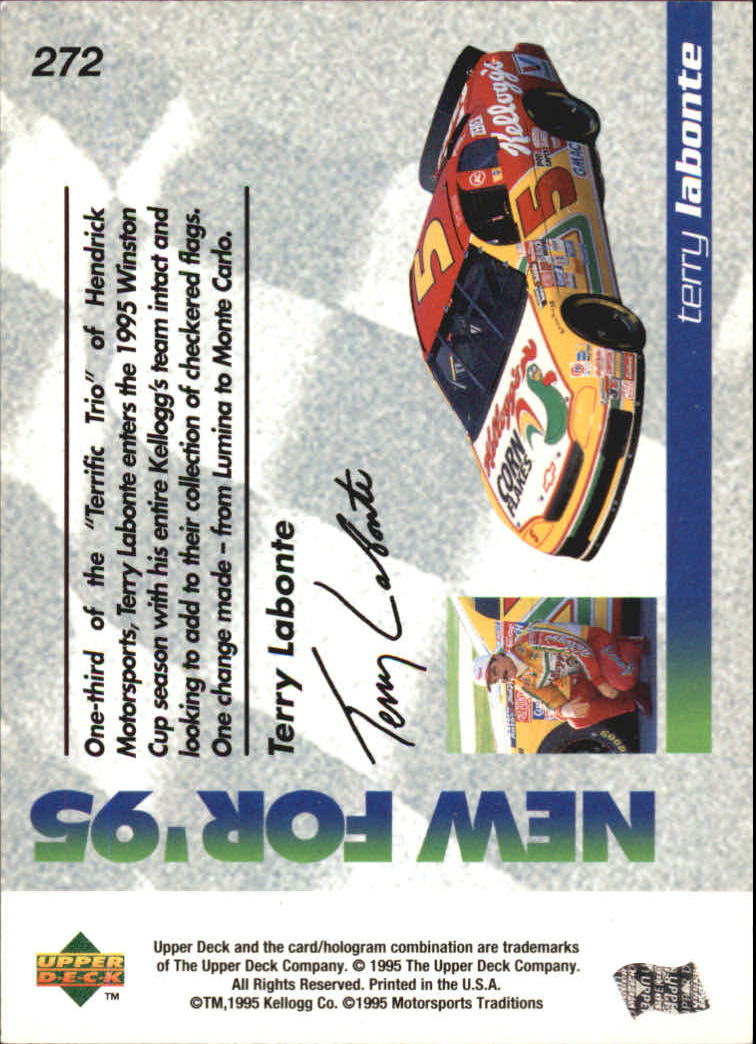 1995 Upper Deck #272 Terry Labonte's Car back image
