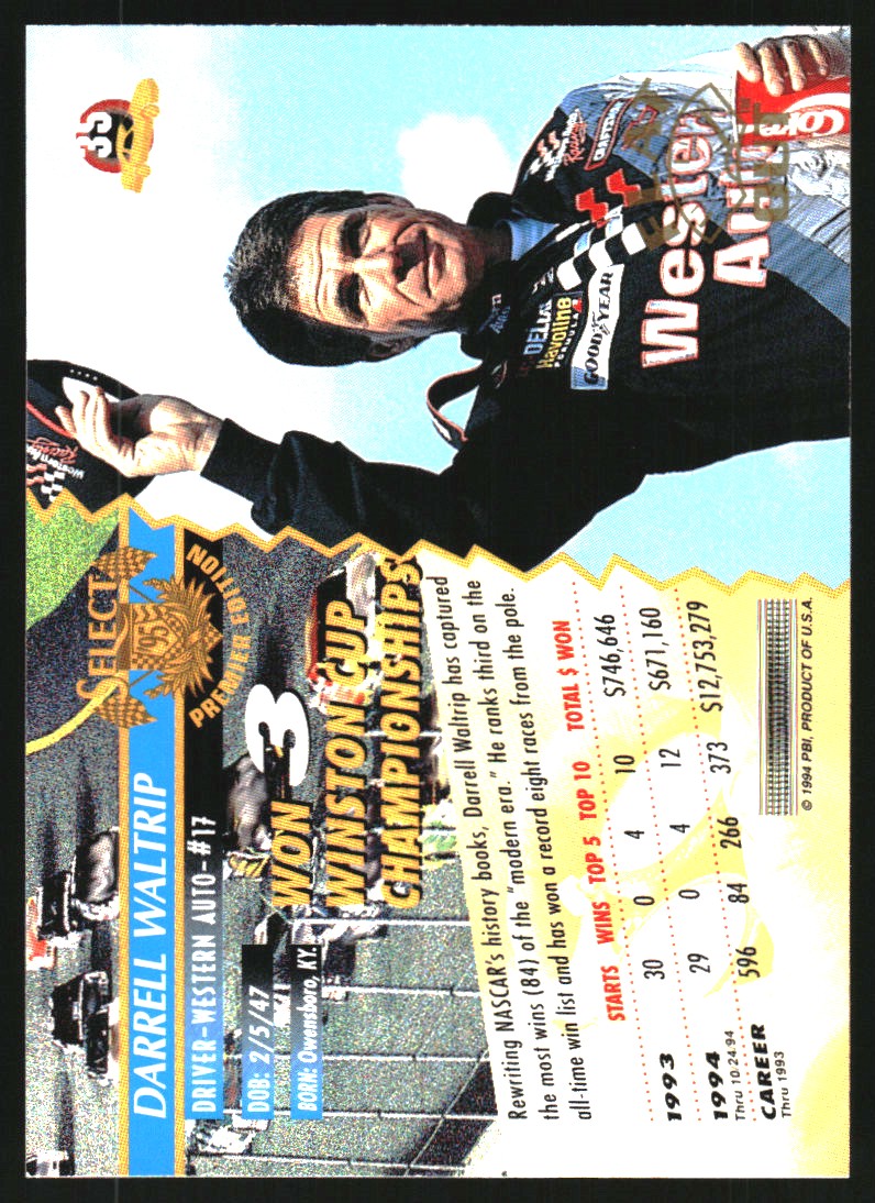 Sports Card Back